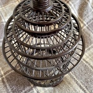 Decorative wooden birdcage
